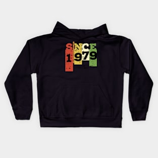 1979 vintage birthday t-shirt Kids Hoodie